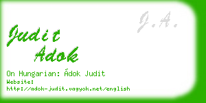 judit adok business card